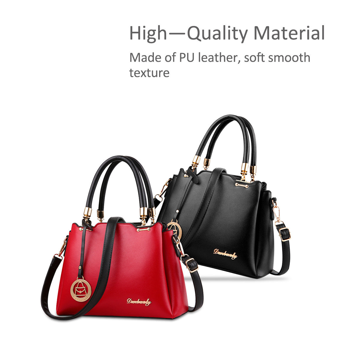 NICOLE & DORIS Elegant Handbags For Women Medium Handbags Tote Bag PU